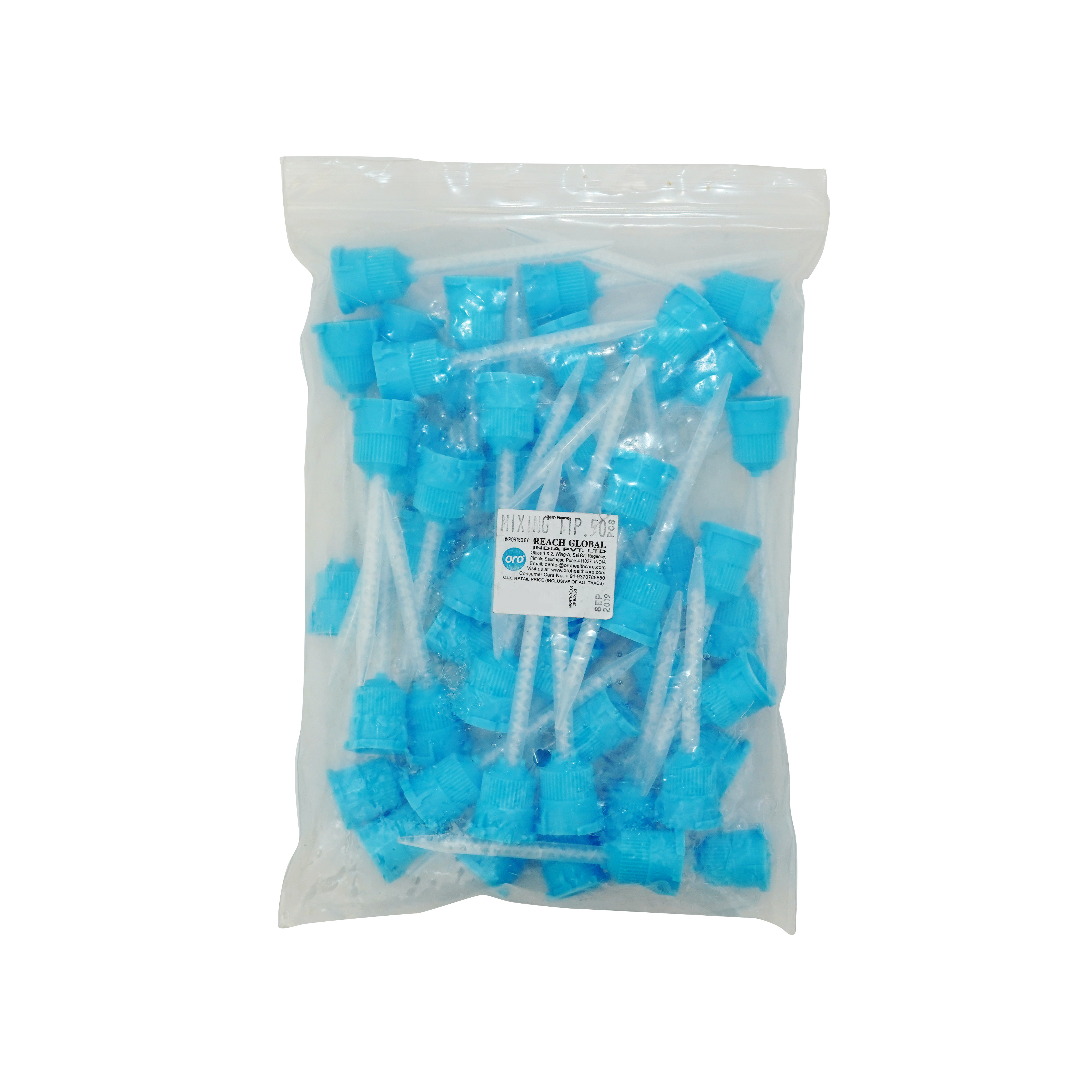 Mixing Tips Blue Transparent 1:1 Oro